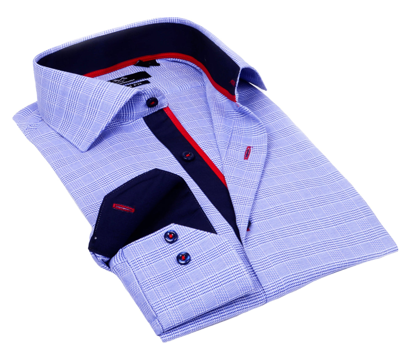 Button-Up Shirt // - Tailored Fit - contrast trimming - final sale - Size Small
