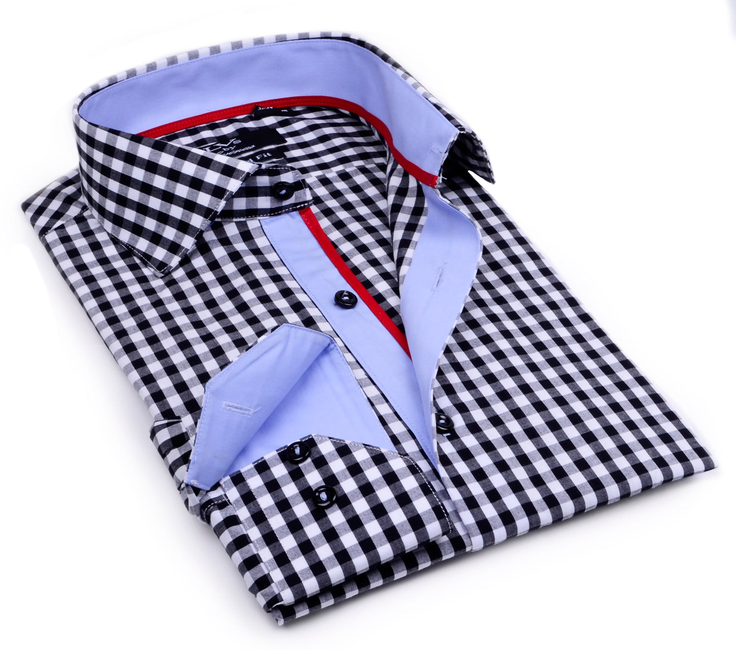 Button-Up Shirt // - Tailored Fit - contrast trimming - final sale - Size Small