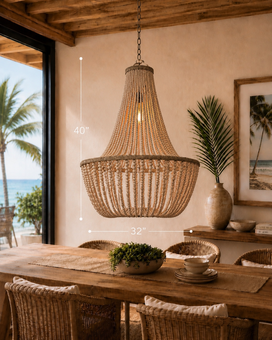 Uluwatu Bead Chandelier