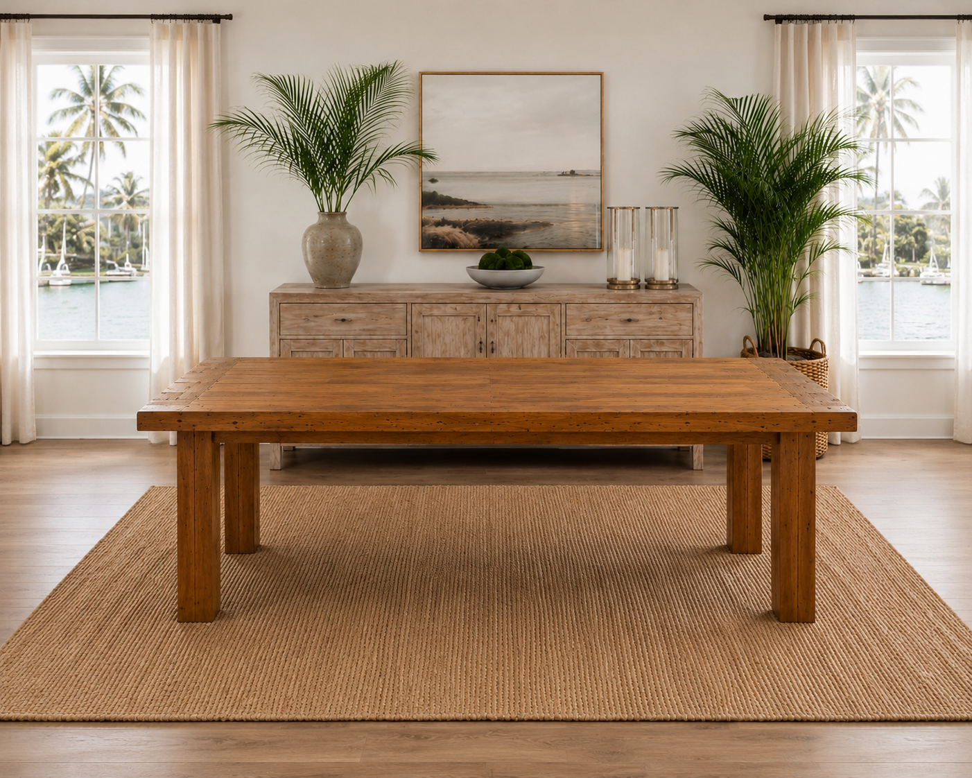 Recycled Teak Dining Table 79" x 36"