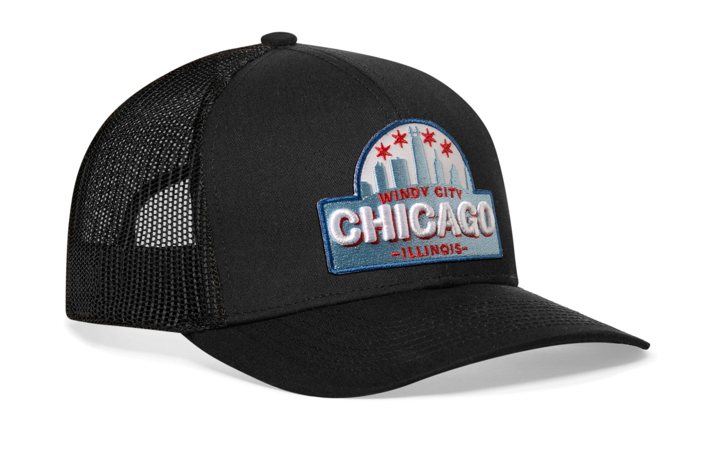 Chicago Windy City Trucker Hat | Cityscape Snapback