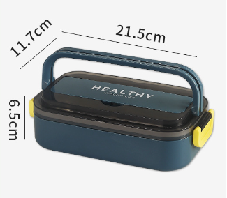 Microwave-heatable 316 stainless steel sealed single-layer compartment insulation lunch box lunch box bento box