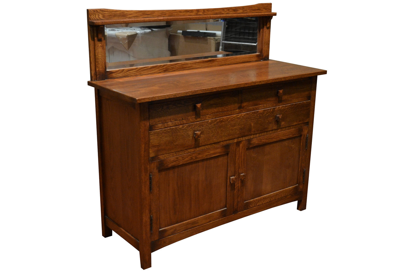 Mission Buffet Cabinet with Mirror - Dark - 50"