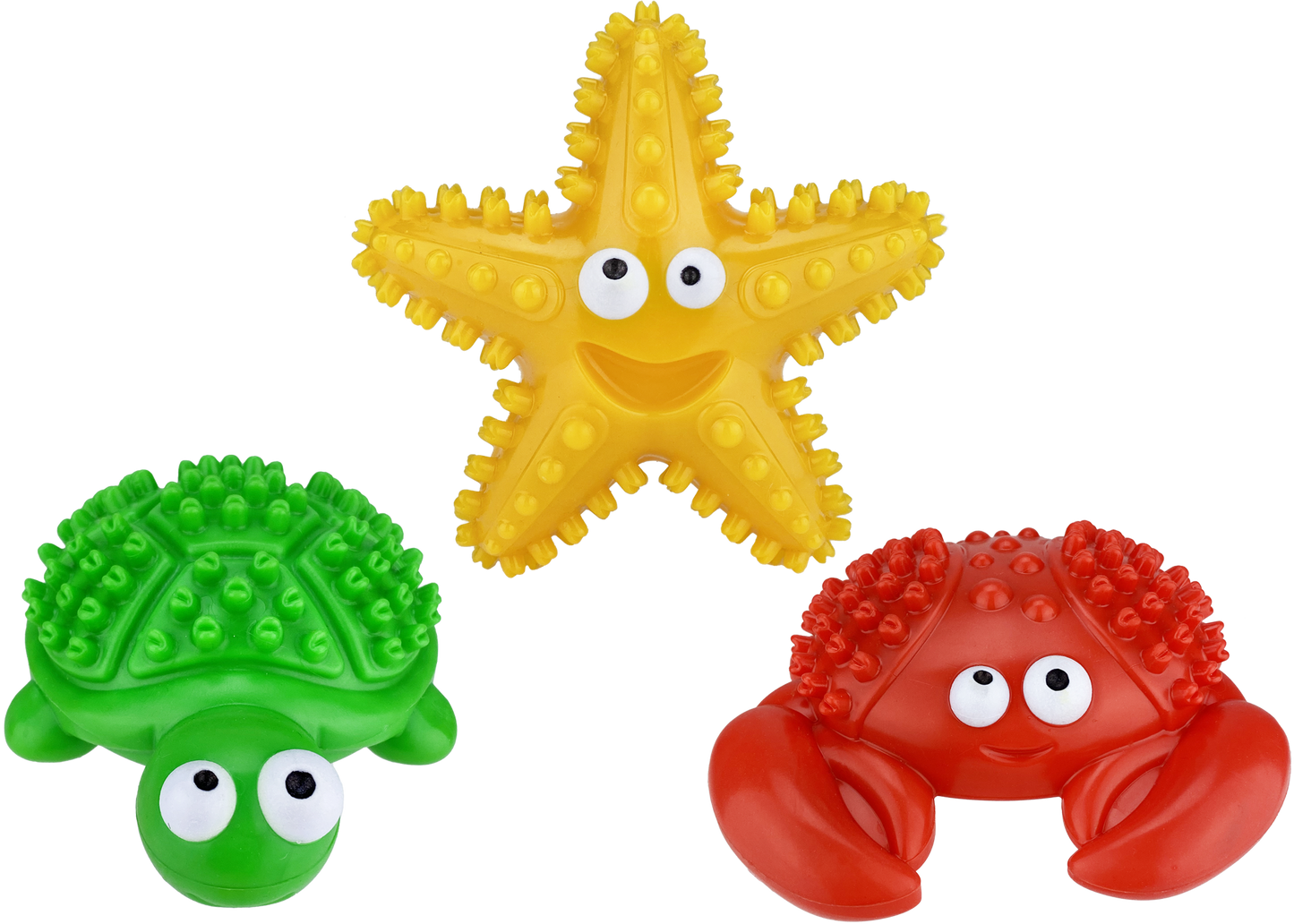 Multipet Deep Sea Teethers Assortment - Assorted Animals 6"