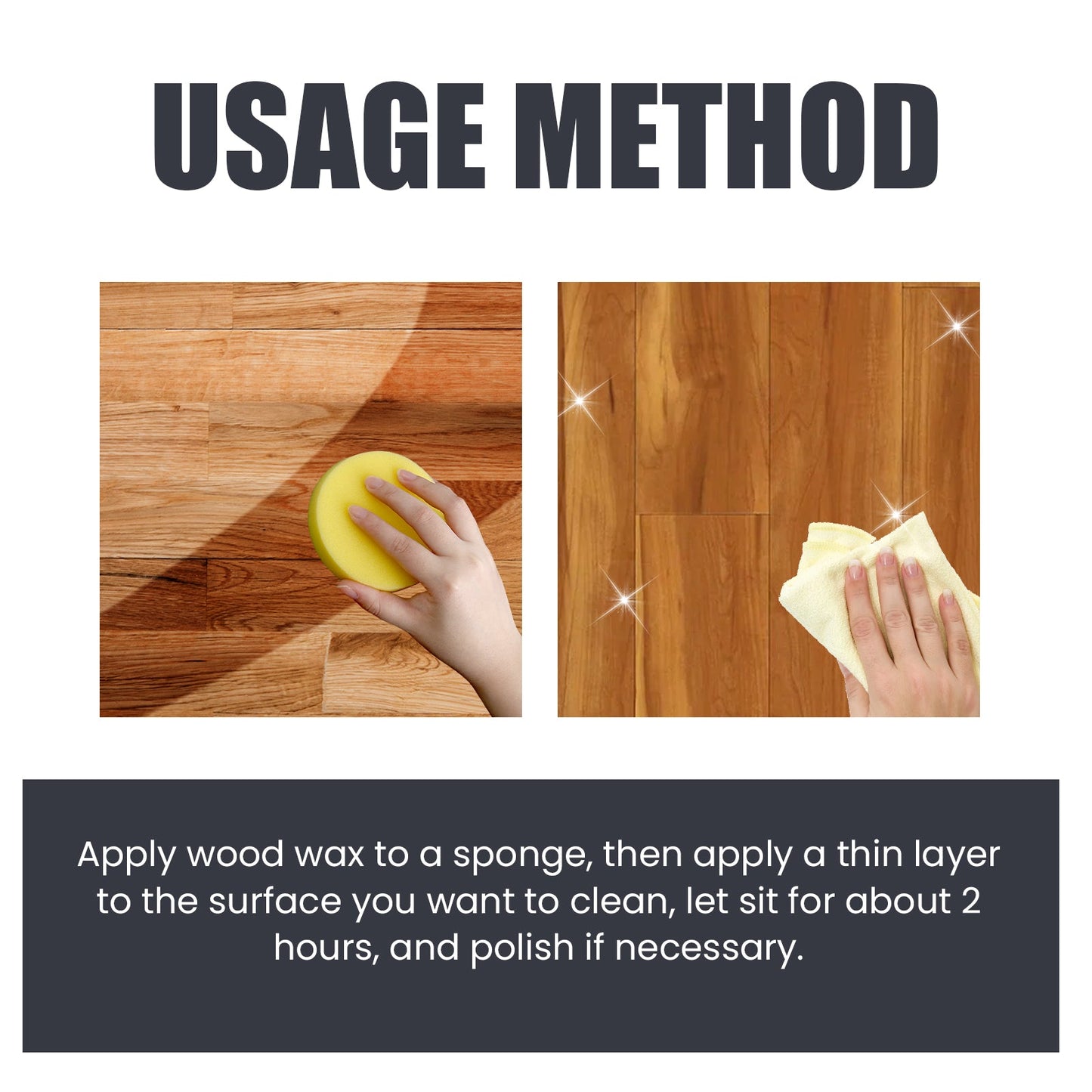 Beeswax, Wood Floor Mahogany Furniture Scratches Cleaning Care Polishing Brightening Maintenance Care Wax