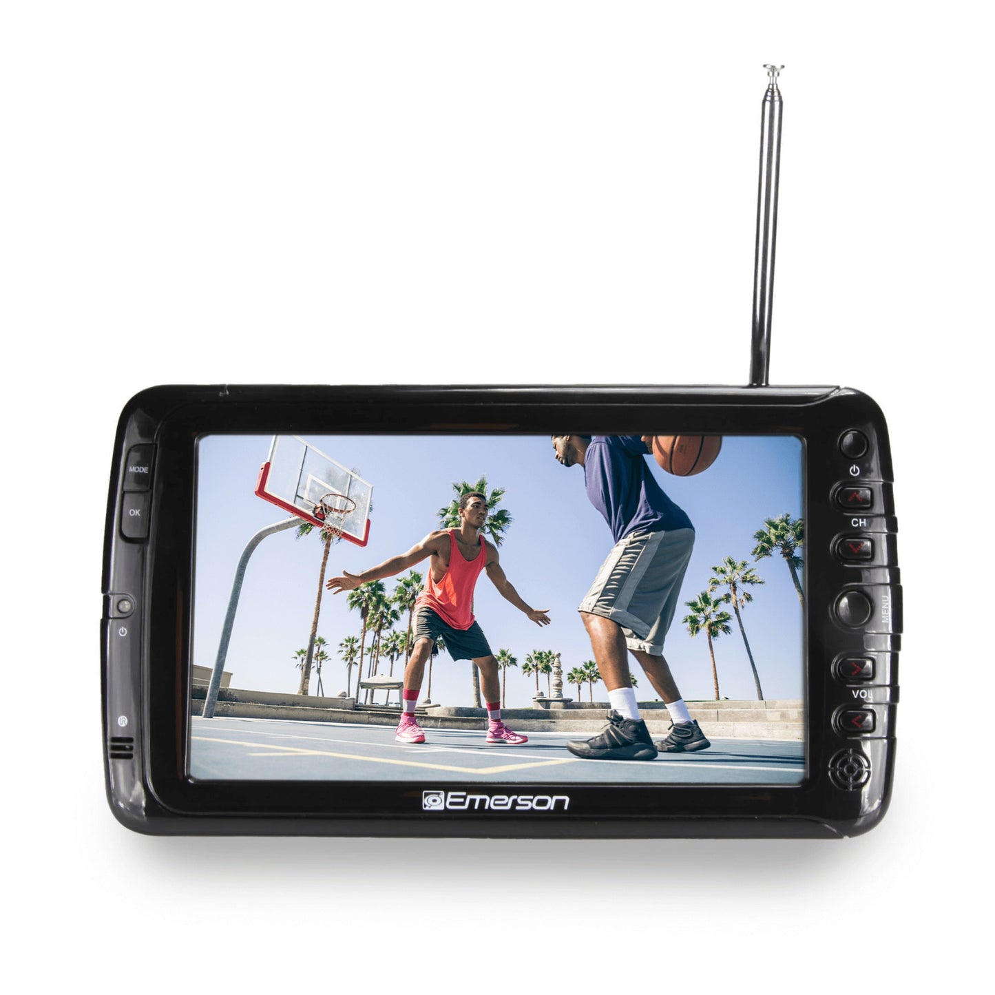 13.3" Portable Digital TV with 12V DC Car Adapter and Rechargeable Battery