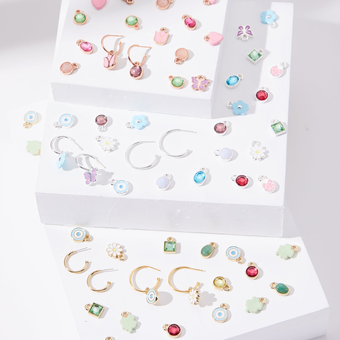 Light Amethyst Hoop Earring Charm