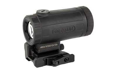 Holosun Technologies HM3X - 3X Magnifier - Titanium - Black Finish - Quick Release Side Flip Mount - Absolute or Lower 1/3 Co-witness