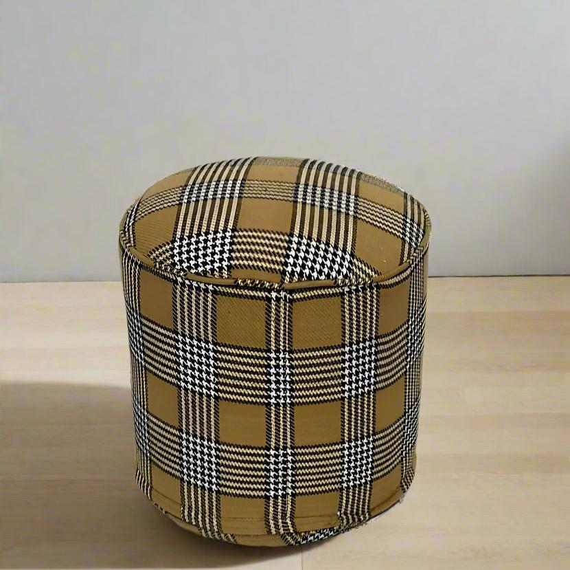 One of a Kind Kilim Rug Pouf Ottoman foot stool #20C