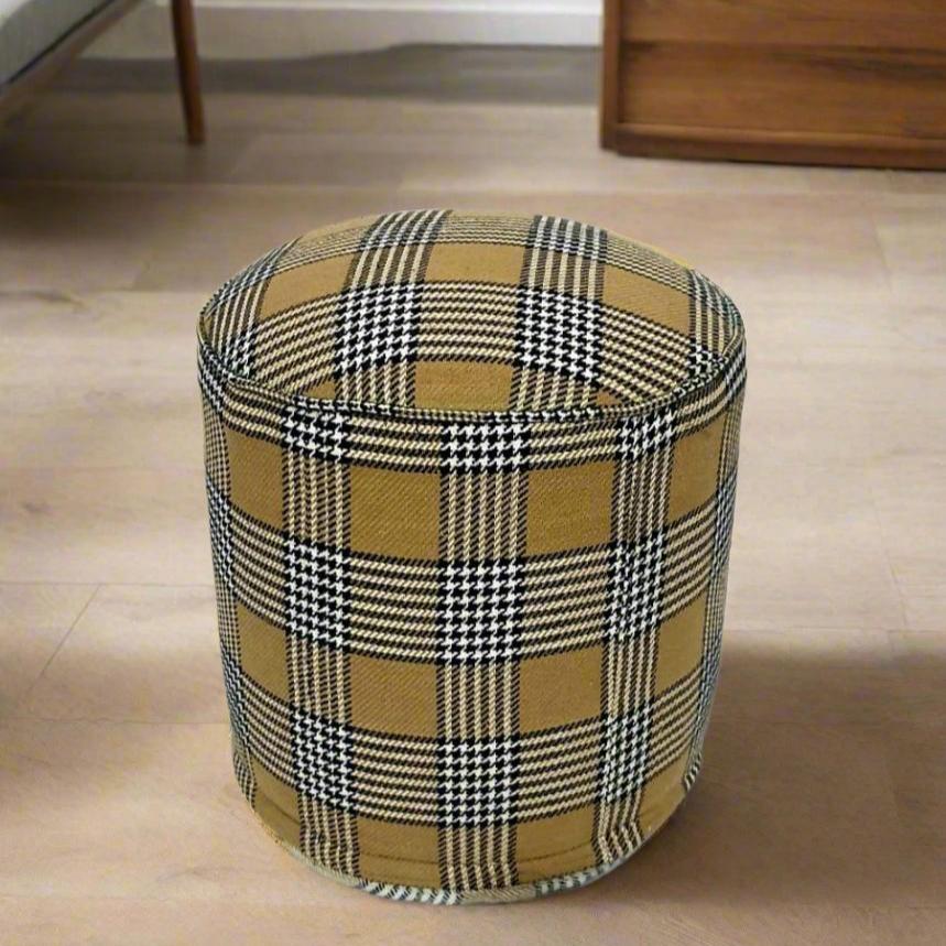 One of a Kind Kilim Rug Pouf Ottoman foot stool #24C