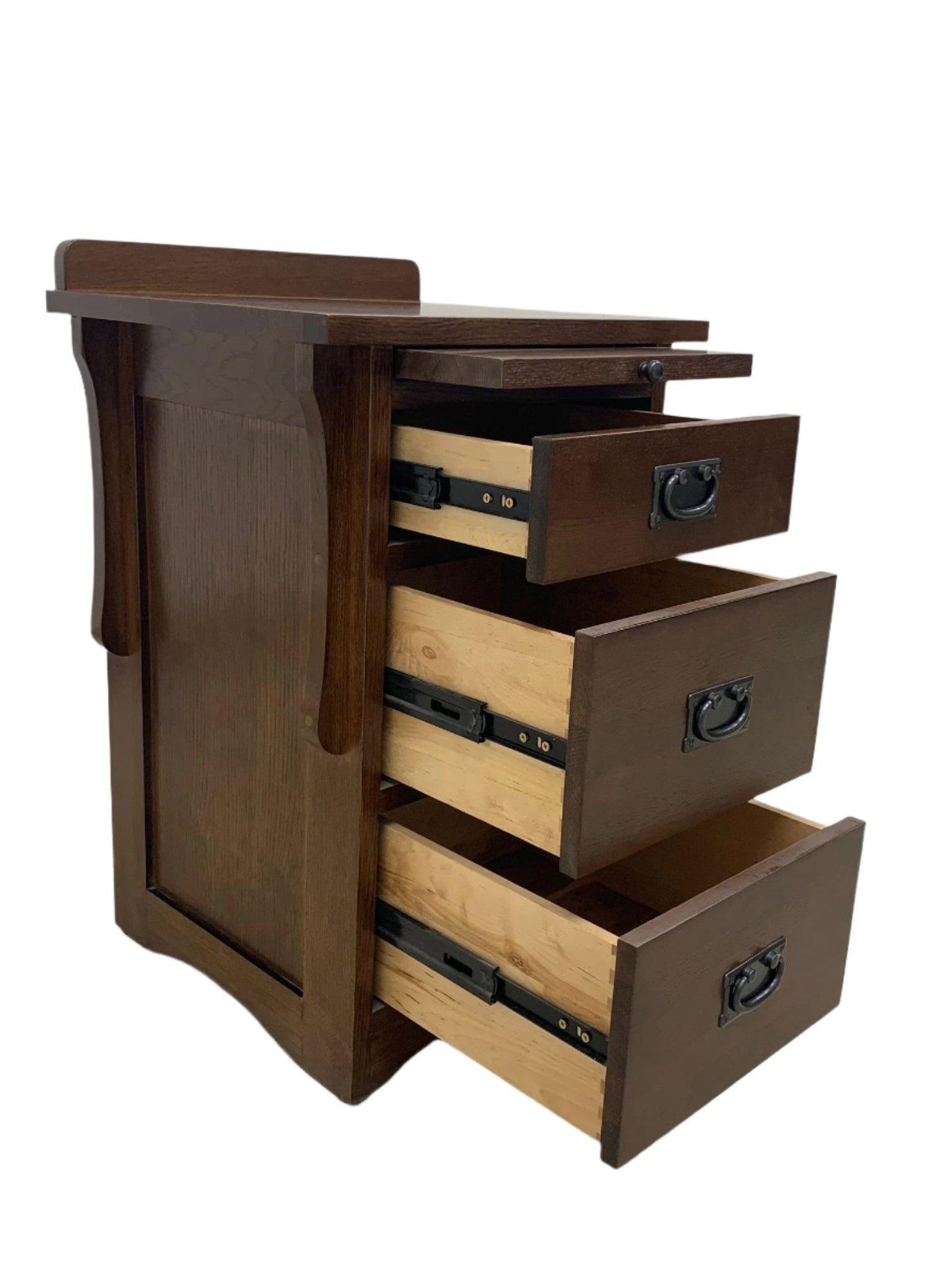 Crofter Style 3 Drawer End Table with Writing Tray-Michael Cherry-MC3