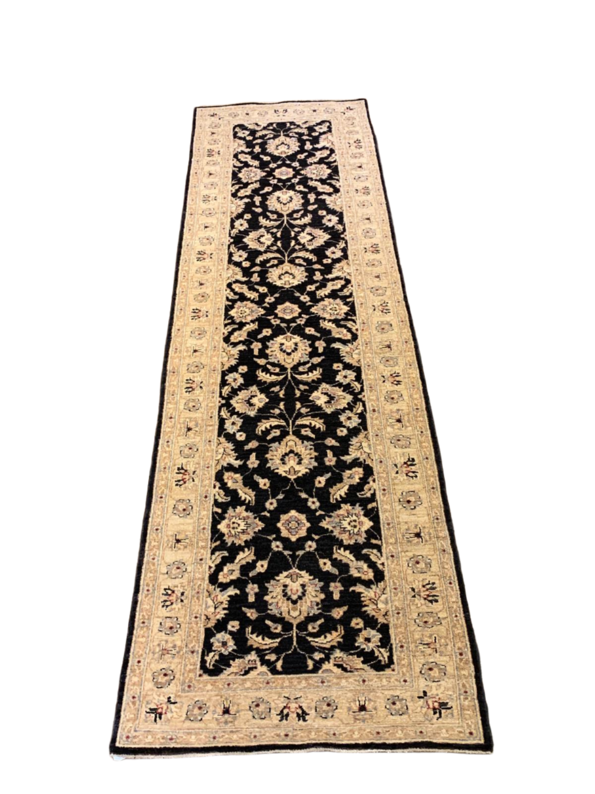 Hand-Knotted Sultanabad Vegetable-Dyed Wool Rug, 2' 9" x 9' 4" (K)