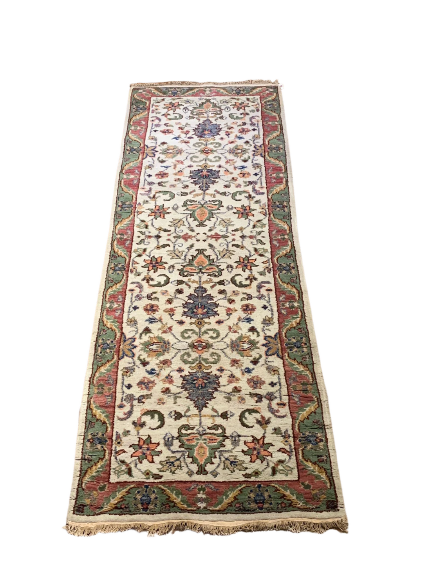 Sultanabad 100% wool Hand Made Rug - size 2" x 8" (P)