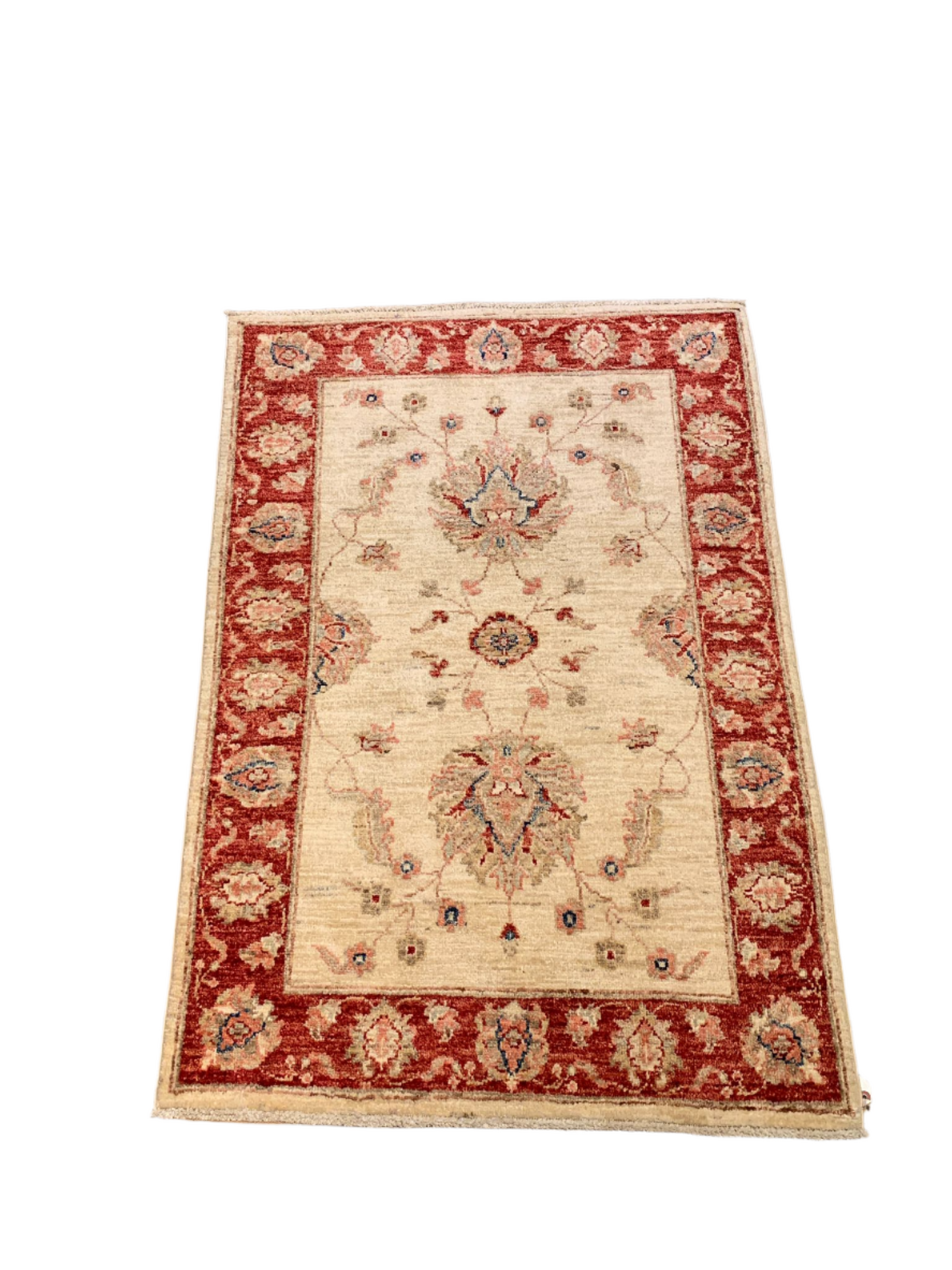 Hand-Knotted Sultanabad Vegetable-Dyed Wool Rug, 2' 8" x 3' 11" (K)