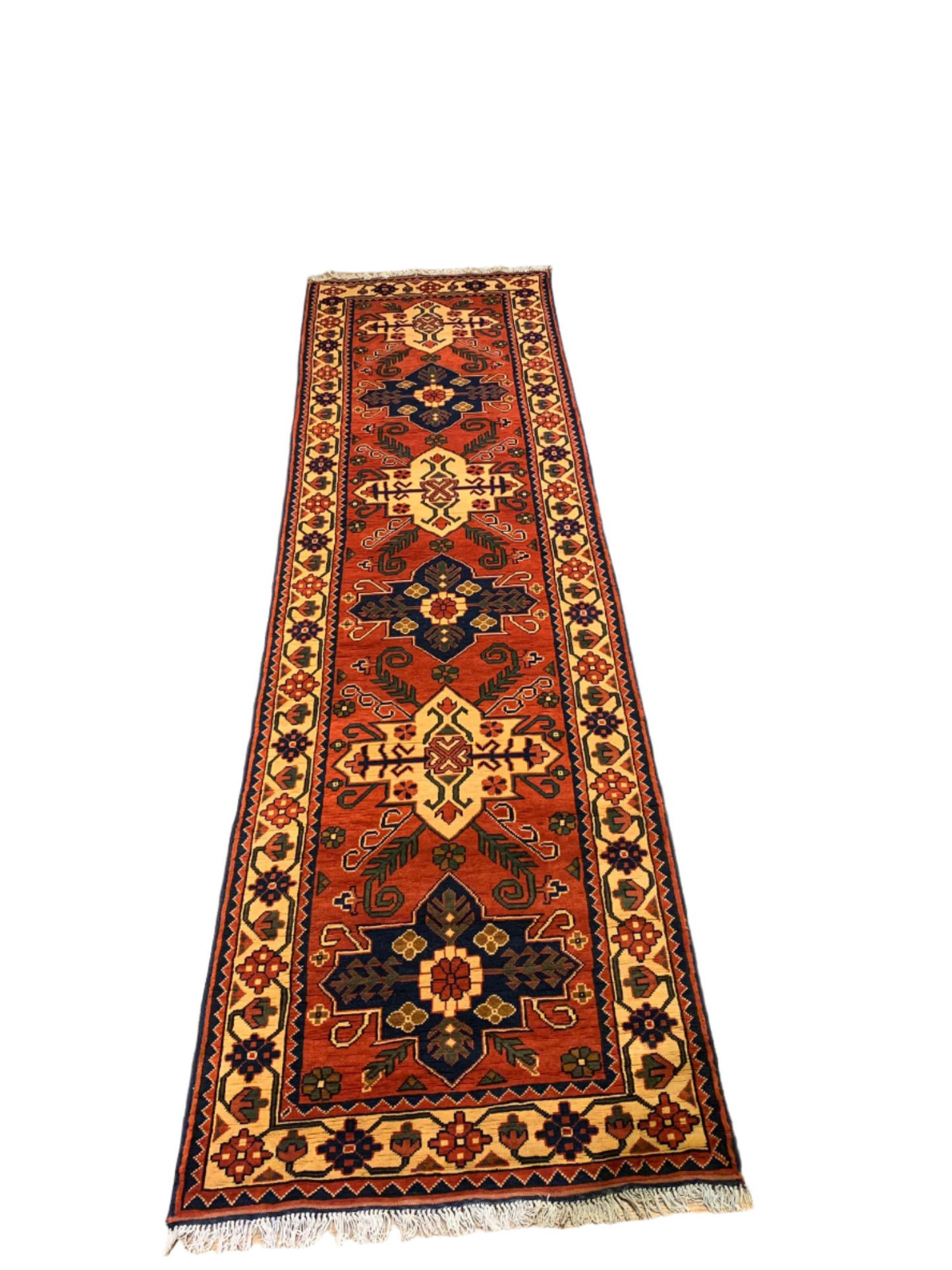 Terkaman Tribal Afghan Oriental Rug, size 3' x 7' 8" (Q)