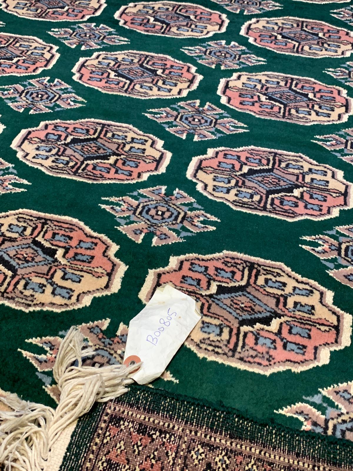 Hand-Knotted Pakistan Kashmiri Silk Wool Blend Rug, 3' x 4' 10" (E)
