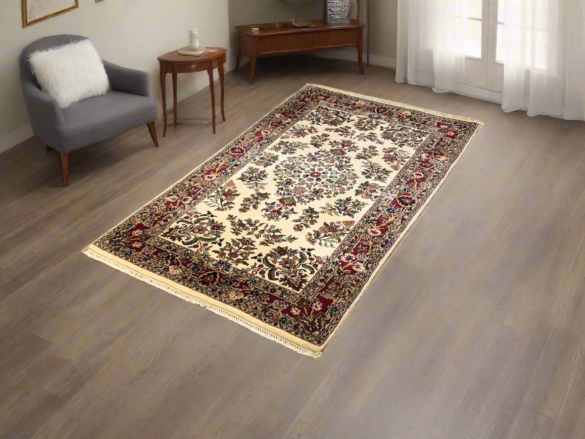 Sultanabad 100% wool Hand Made Rug 3' x 5' (P)