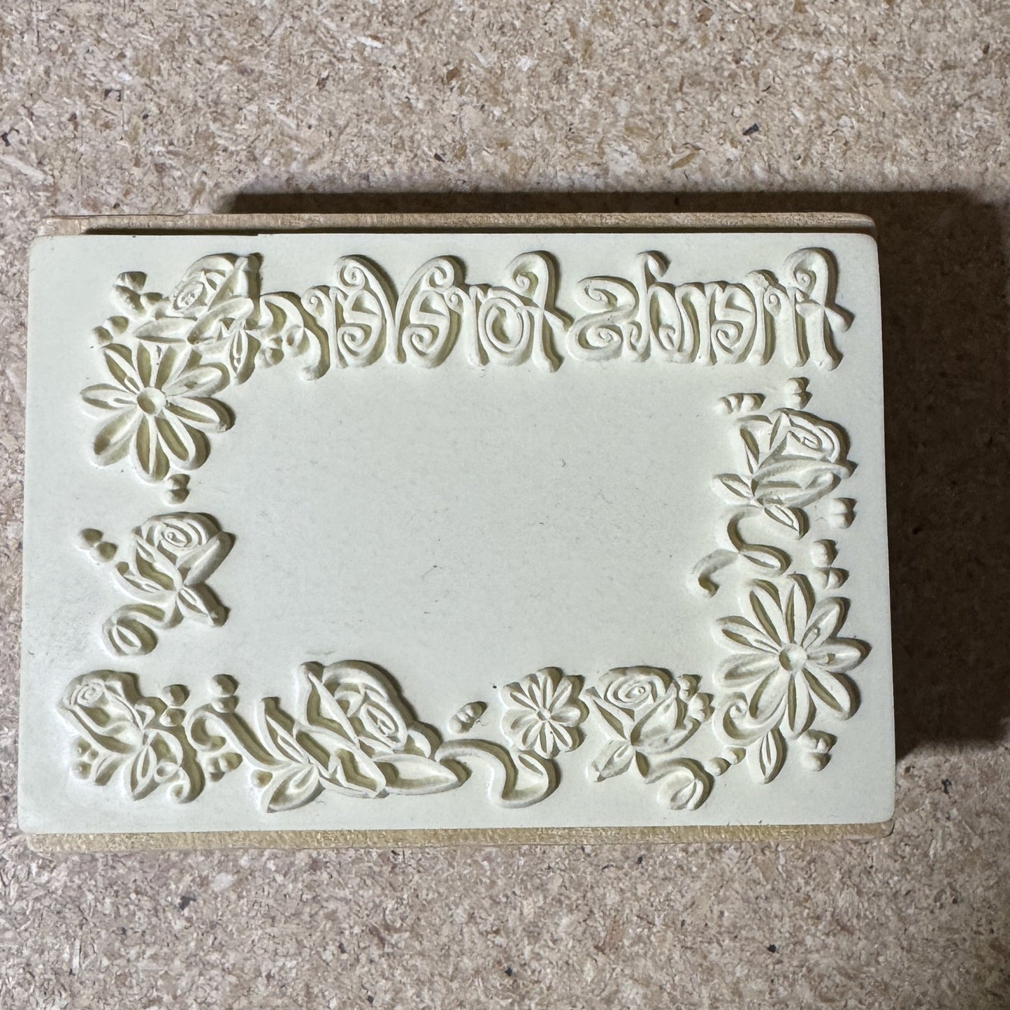 FRIENDS FOREVER 3 X 2 Wood Mounted Rubber Stamp by Stamps Etc