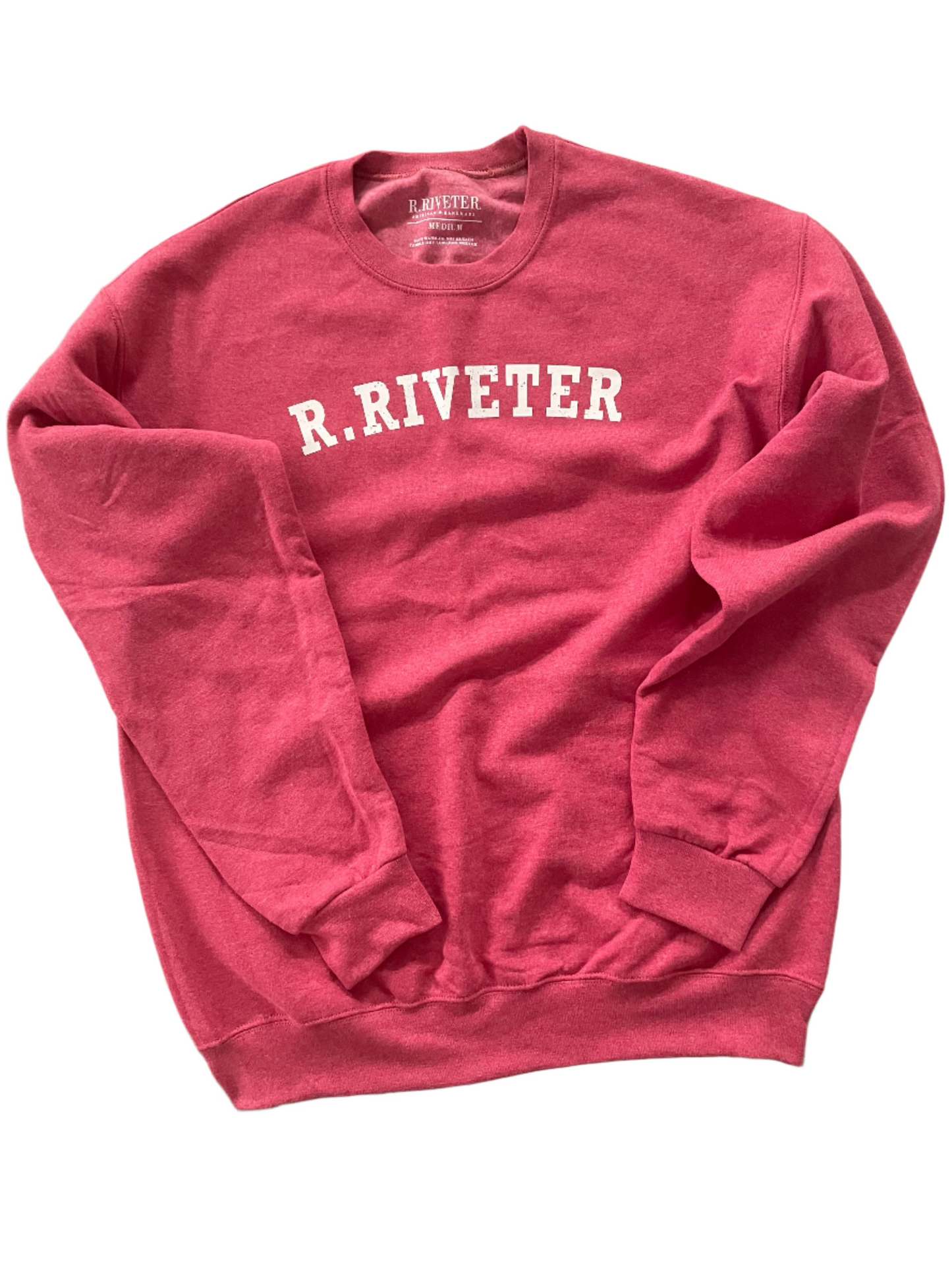 Crew Neck Sweatshirt | Vintage Red R Riveter