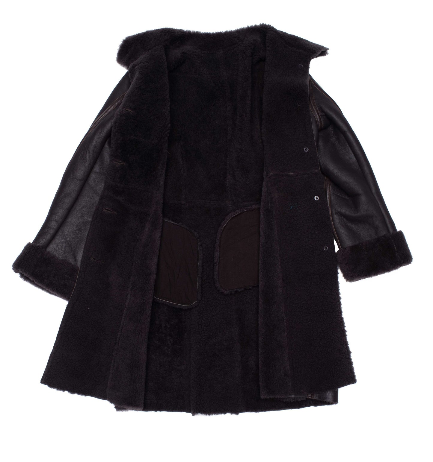 Women’s Shaunnas Buttoned 3/4 Length Shearling Coat