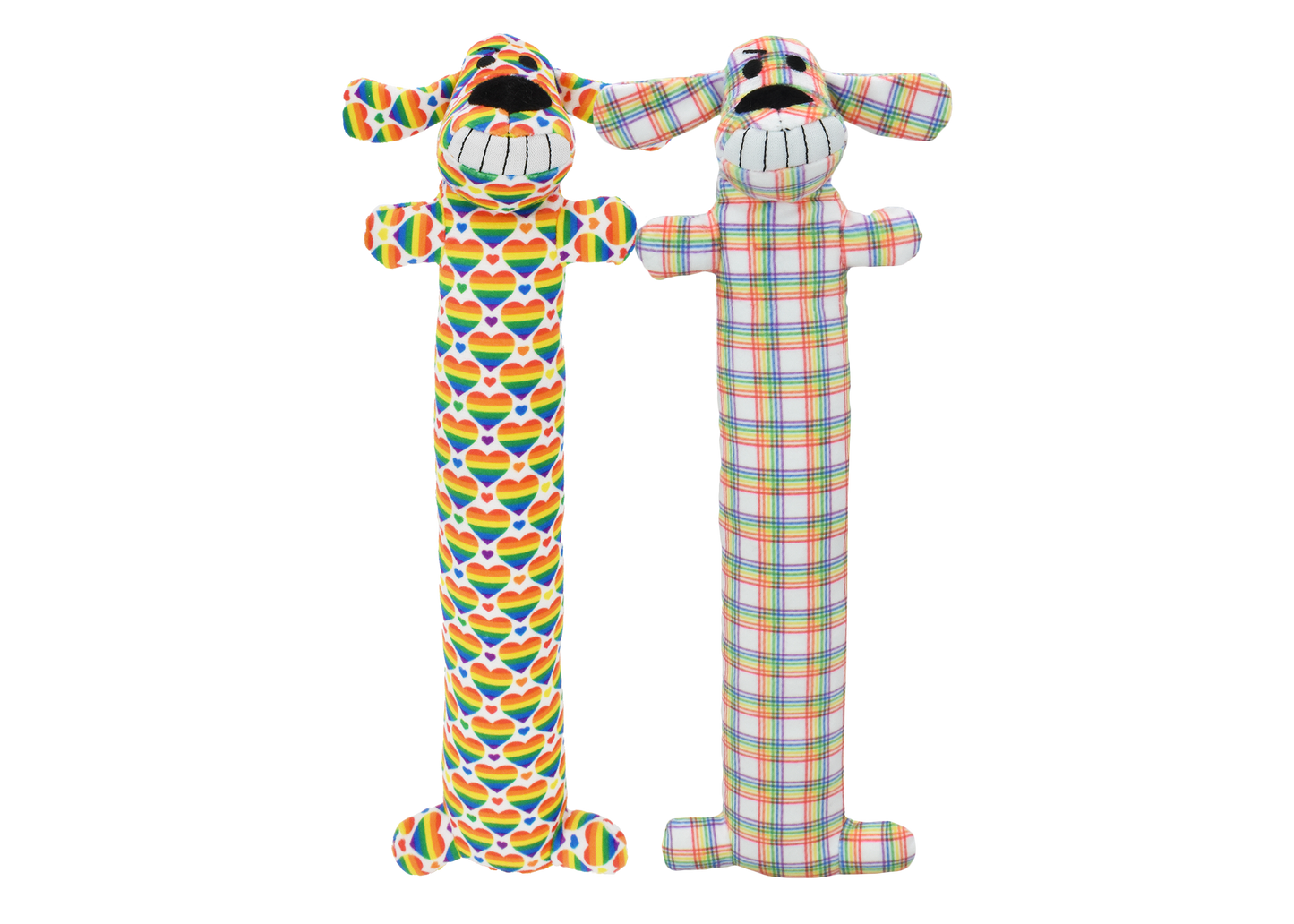 Multipet Loofa Dog Rainbow (12")