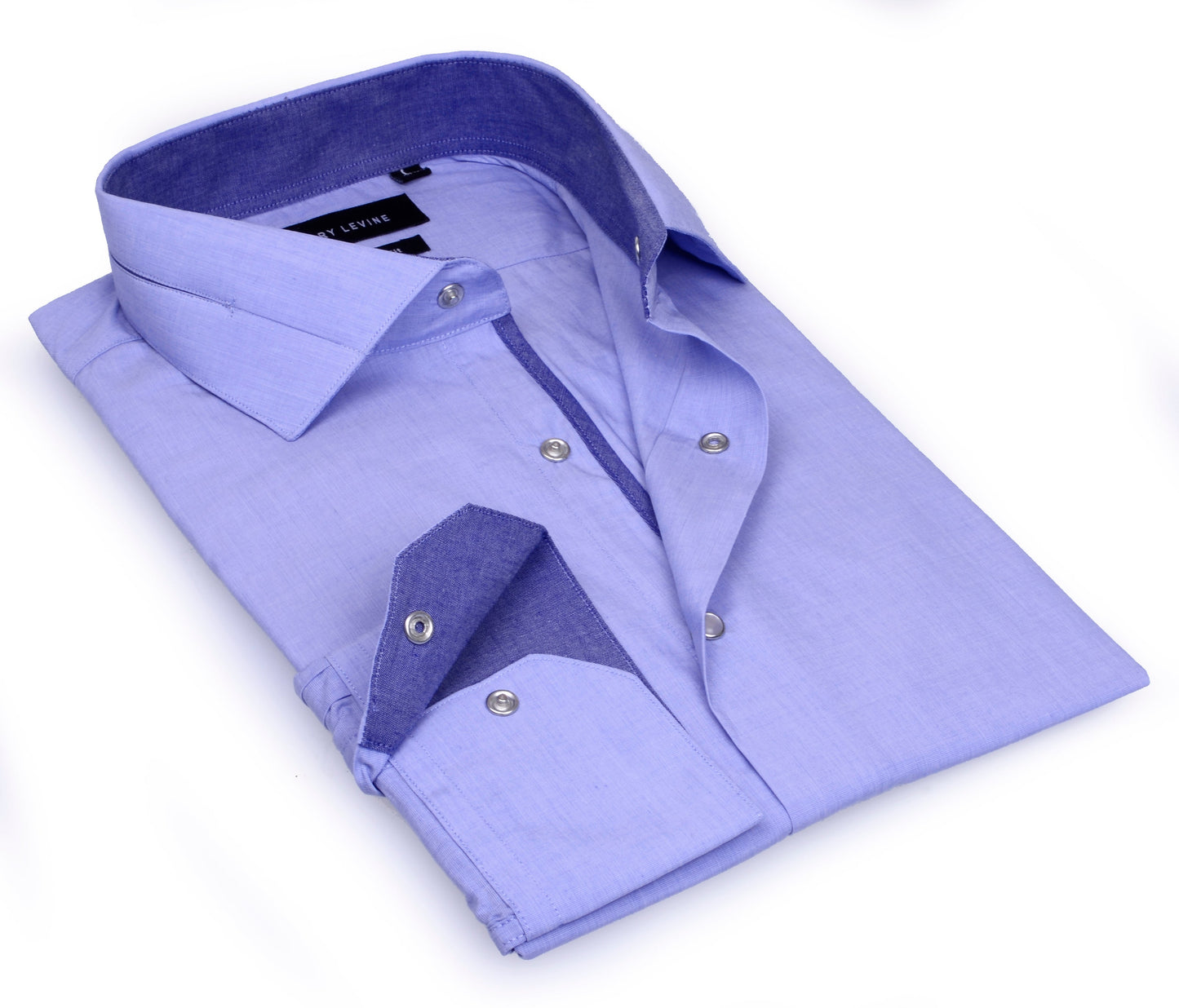 Larry Levin Button-Up Shirt // - Tailored Fit - contrast trimming - final sale - Size 2X-Large