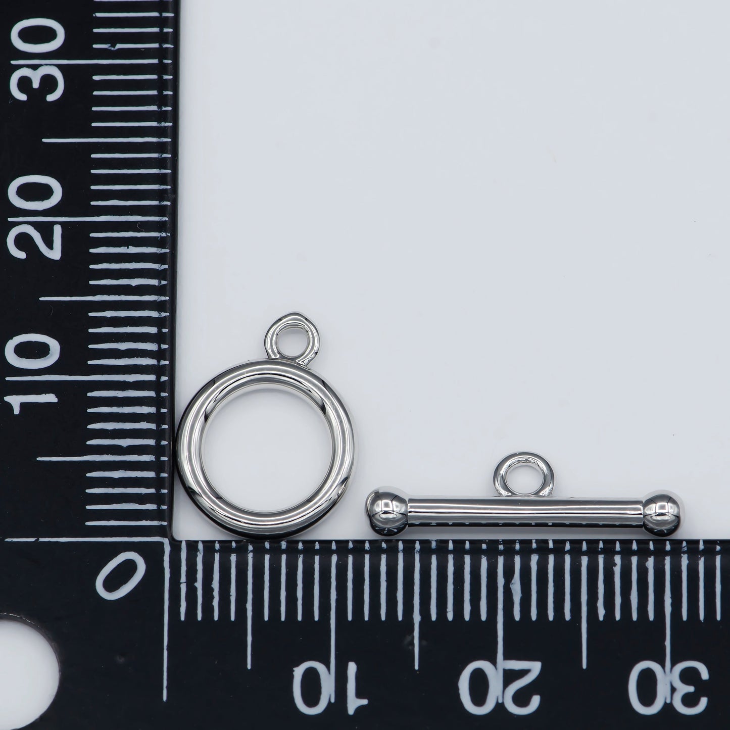 Silver Toggle Clasp For DIY Jewelry Making Necklace Bracelet Anklet L-317