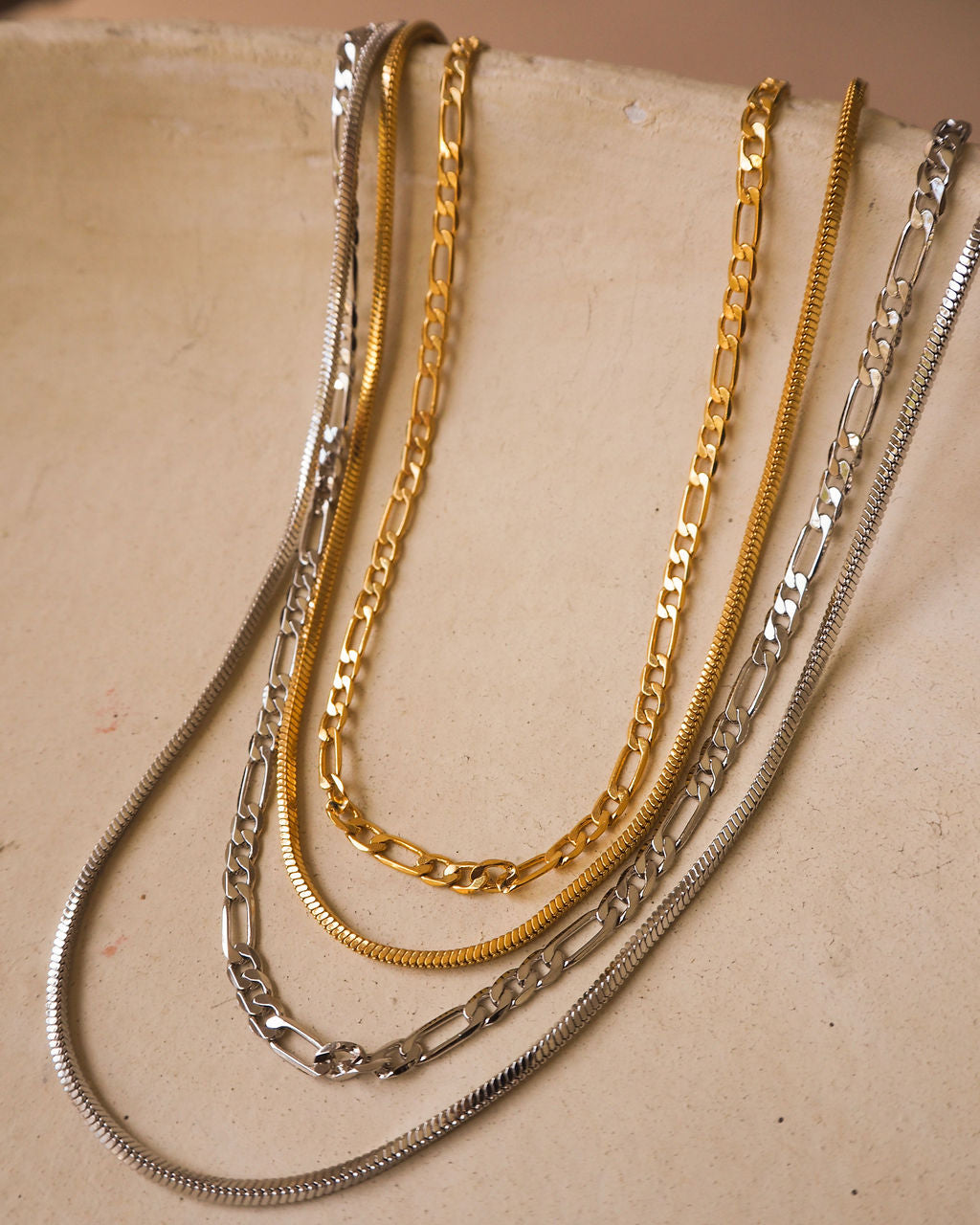 Cecilia Chain Necklace- Silver