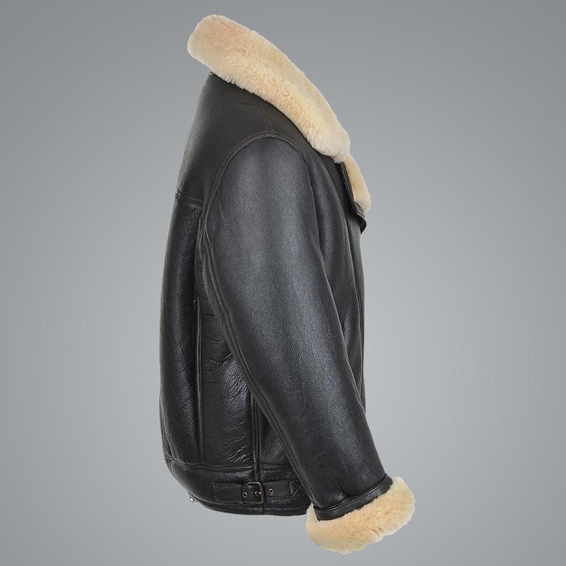 Men’s B3 Flying Cockpit Aviator Shearling Jacket