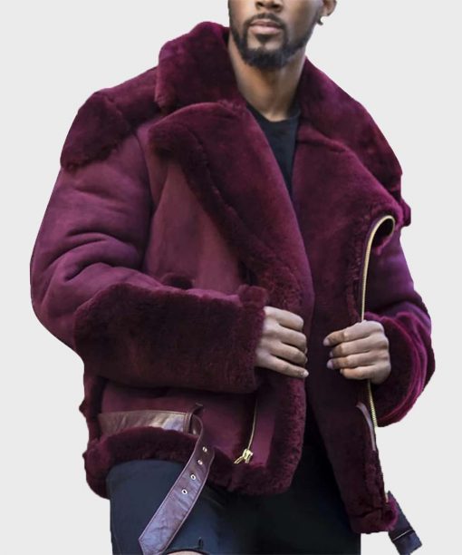 Men’s Casual Sheepskin Shearling Jacket