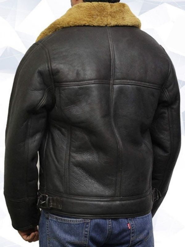 Men’s Leather Shearling Sheepskin Jacket