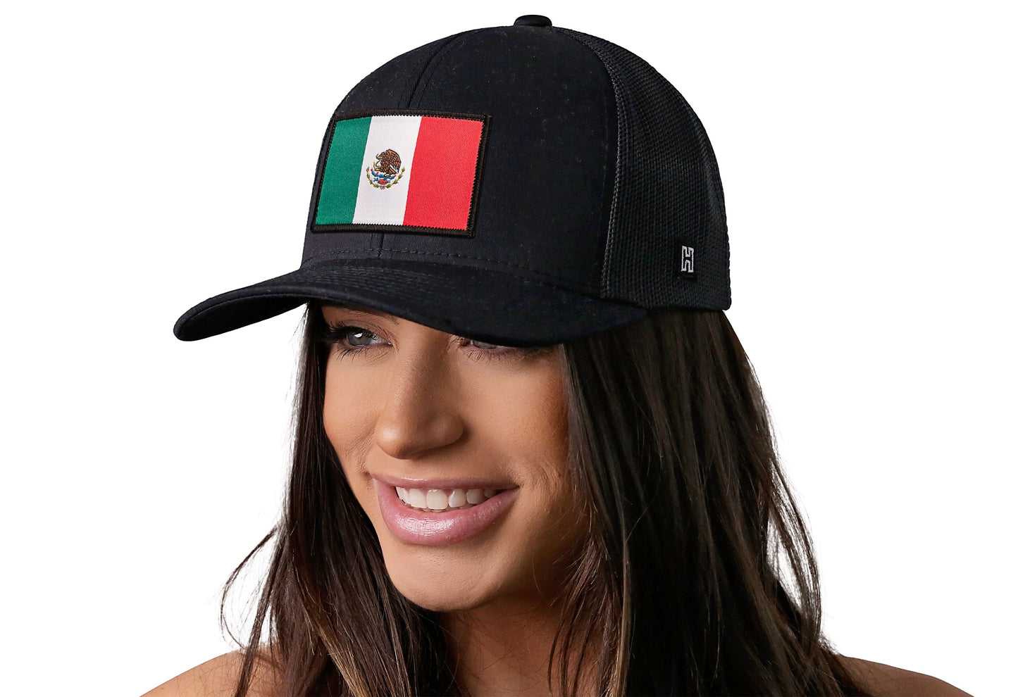 Mexican Flag Trucker Hat | Black Mexico Snapback