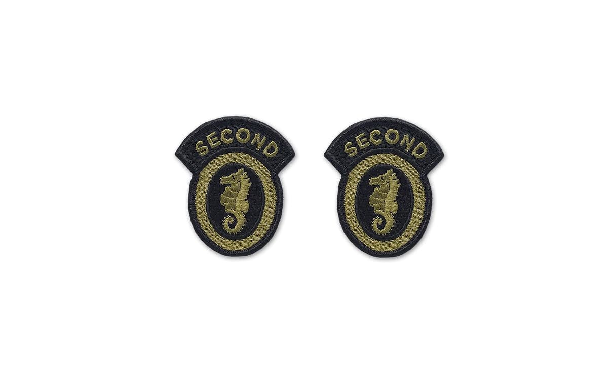 U.S. Army 2nd Engineer Brigade OCP Patch w/ Hook Fastener (pair)