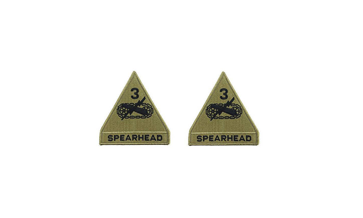 U.S. Army 3rd Armored Division OCP Patch with Hook Fastener (pair)