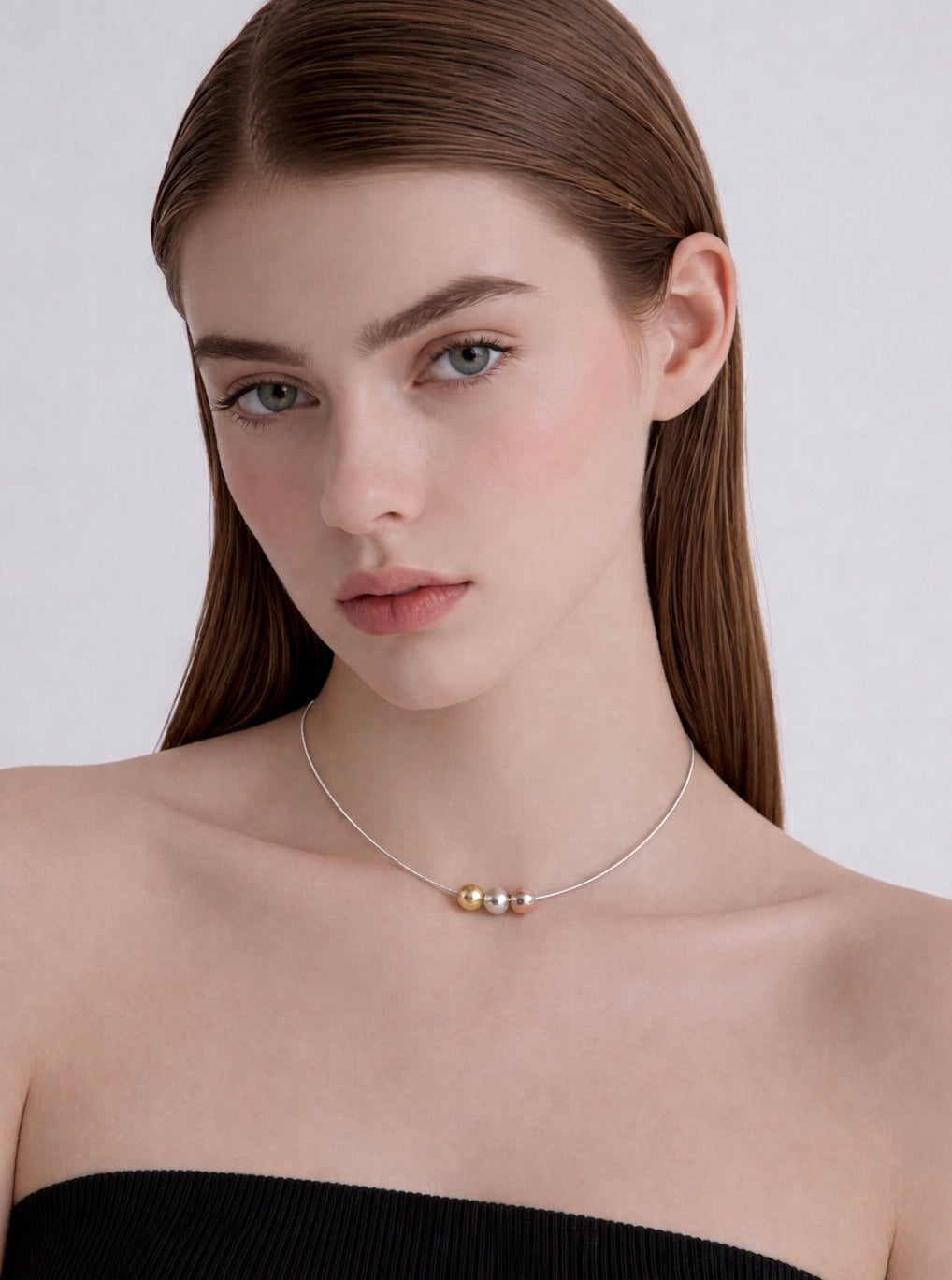 PT302W B.Tiff Triolette Pendant Necklace