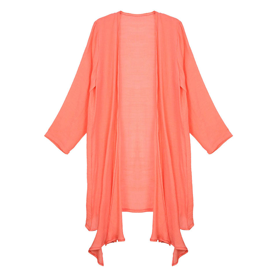 Solid Long Cardigan