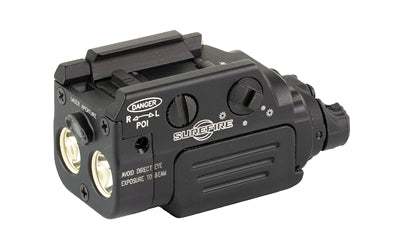 Surefire - Rechargeable Weapon Light w/Laser - Fits Pistol and Picatinny Rails - 800 Lumens - Red Laser - Anodized Finish - Black XR2-A-RD