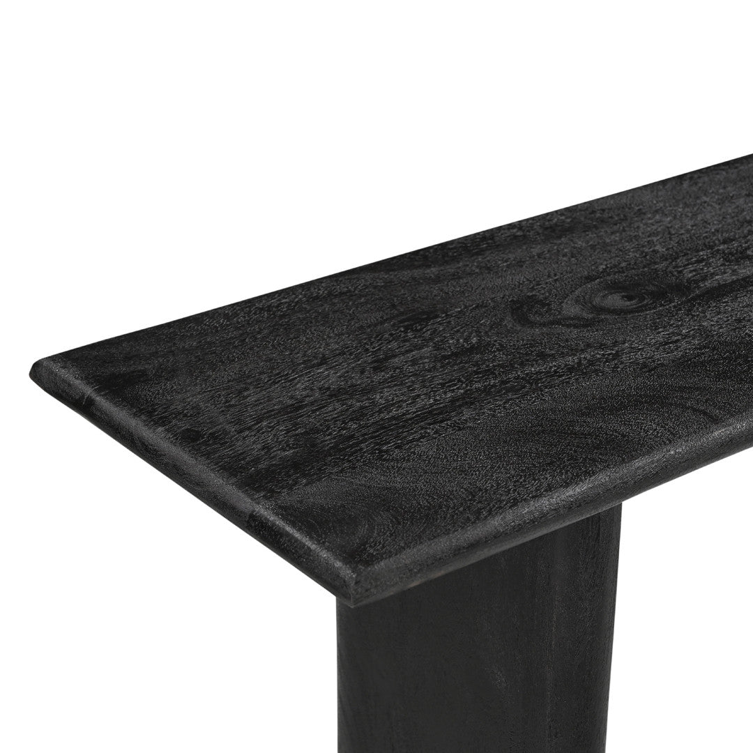 Grackle Solid Wood Console Table - Black