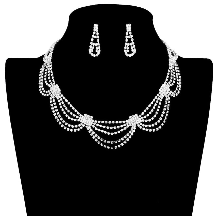 Rhinestone Pave Collar Necklace