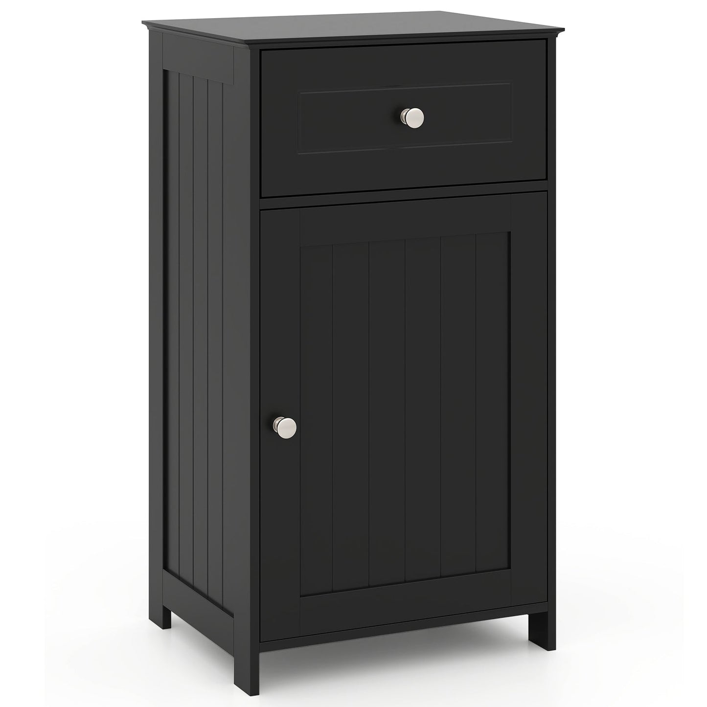 Single Door Bathroom Cabinet with Adjustable Shelf and Drawer
