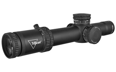 Trijicon Credo 1-8x28mm First Focal Plane Riflescope with Red/Green MRAD Segmented Circle - 34mm Tube - Matte Black - Exposed Locking Adjusters