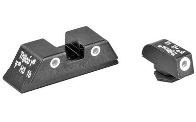 Trijicon Tritium Night Sight - Fits Glock 17/19/26/27/33/34 Green/Green - 3 Dot