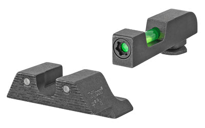 Trijicon DI Tritium/Fiber Optic Night Sights - Fits GLOCK 17/19/22/23/34/35/45 - Does Not Fit MOS Models - Includes 2 Green Fiber Replacement Pieces and T10 Torque L-Key