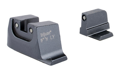 Trijicon Suppressor/Optic Height - Night Sights - White Front with White Rear & Green Lamps - Fits GLOCK 42/43/43X/48