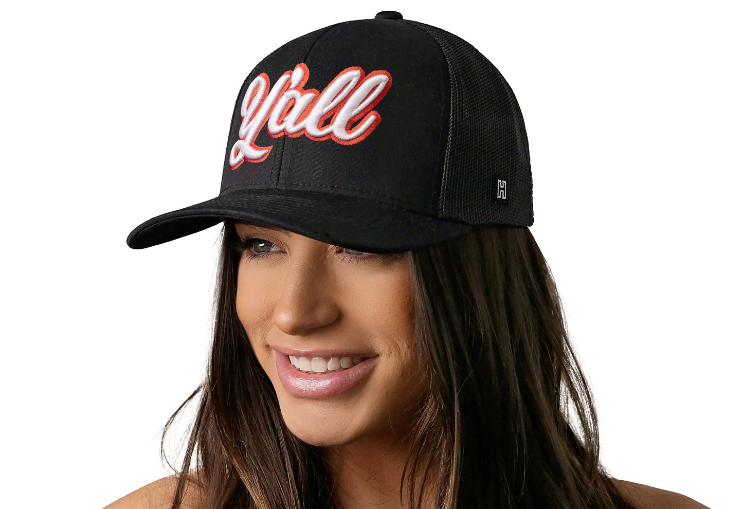 Y'all Trucker Hat | Black Script Snapback