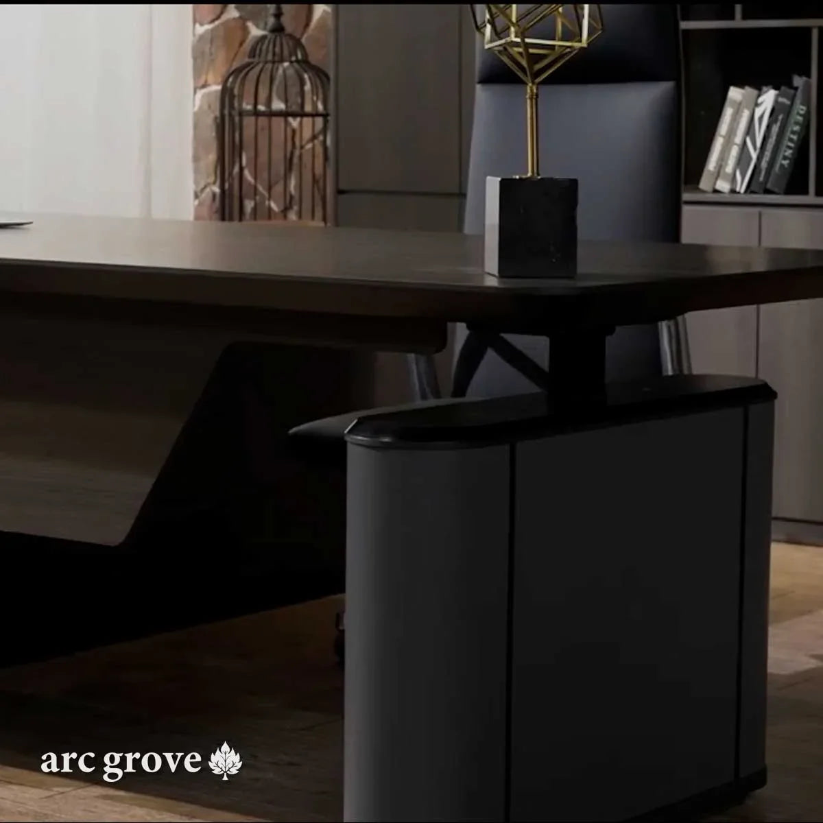 Sawyer · L-Shaped Executive Standing Desk, Adjustable Height