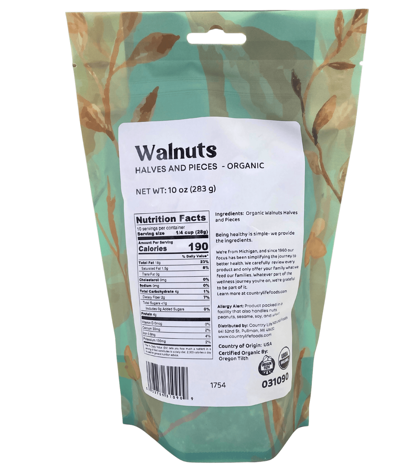 Walnuts, Pieces, Organic