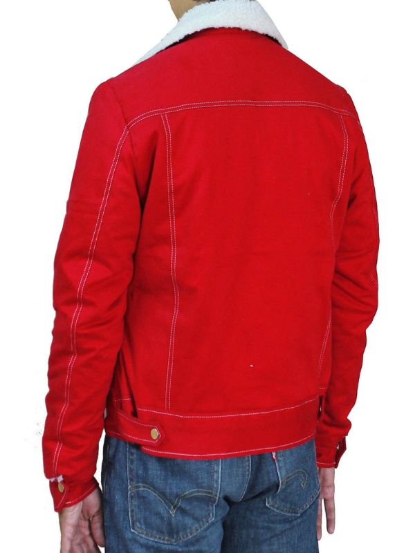 Women Cotton Stylish Fur Coat – Red