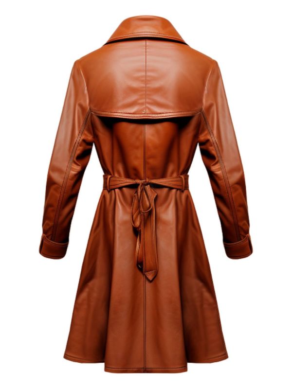Women’s Tan Brown Vintage Leather Coat