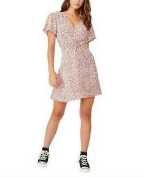 Cotton on Woven Marissa Gathered Front Mini Dress,Size Large